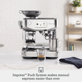 Breville Barista Touch Impress Espresso Machine with Grinder, BES881BSS
