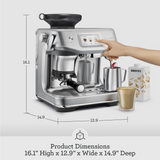 Breville Barista Touch Impress Espresso Machine with Grinder, BES881BSS