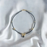 Collier Femme Perle Noire