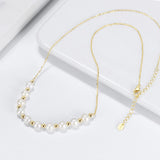 Collier Ras de Cou Petite Perle Blanche