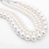 Collier Perles Fantaisie Trois Rangs