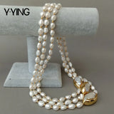 Collier 3 Rangs Perles Blanches