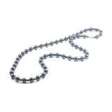 Collier Argenté Femme avec Perles Hématite