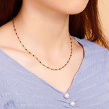 Collier Acier Femme Perles