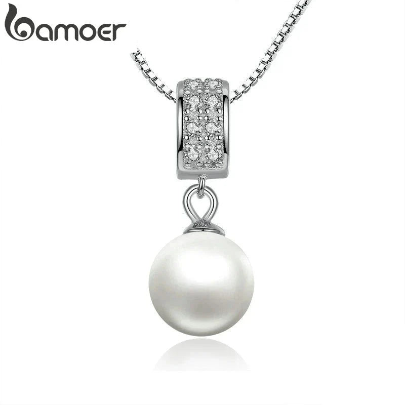 Collier Ras de Cou Argent Perle