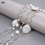 Collier Or Blanc Perle de Culture