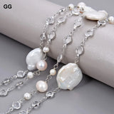 Collier Or Blanc Perle de Culture