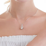 Collier Argent avec Perle Culture Blanche