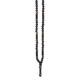 Collier Grosse Perle Bois Homme Moine