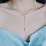 Collier avec une Perle de Culture Suspendue