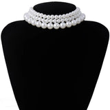 Collier Perles Fantaisie Trois Rangs