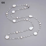 Collier Or Blanc Perle de Culture