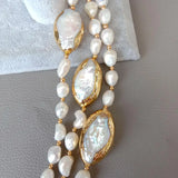 Collier 3 Rangs Perles Blanches