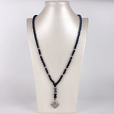 Collier Perle Noir pour Homme