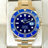 2025 Rolex Submariner "Bluesy" 41mm 126618LB Yellow Gold Blue Dial