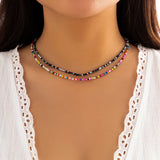 Collier Perle Couleur Femme