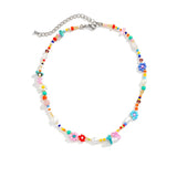 Collier Femme Petite Perle Couleur