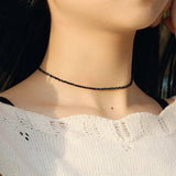 Collier Perle Noir Femme