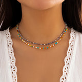 Collier Perle Couleur Femme