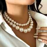 Collier de Perles de Culture Blanches