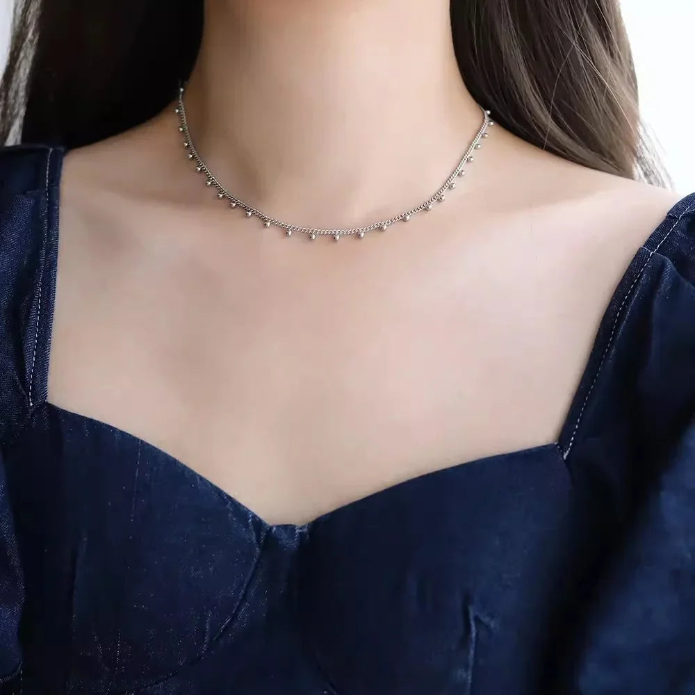 Collier Femme Petite Perle