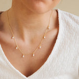 Collier Femme avec Perle Blanche