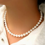 Collier en Perles de Culture Blanches