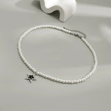 Collier Homme Perle Blanche