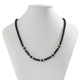 Collier Perles Noires Homme