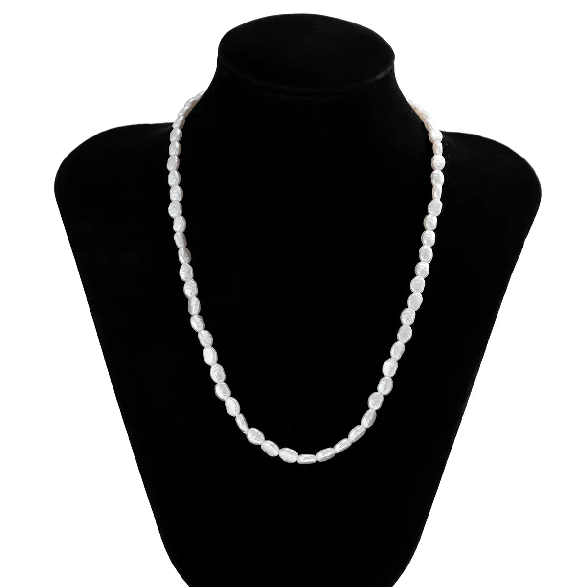 Collier Perle Homme Blanc