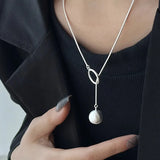 Collier Argent Perle Femme