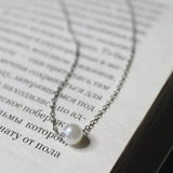 Collier Perle Blanche