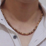 Collier en Perle de Bois pour Homme