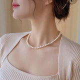Collier Femme Perle Couleur