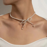 Collier de Perle avec Noeud