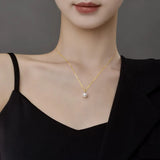 Collier Or Jaune Perle de Culture