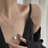 Collier Argent Perle Femme