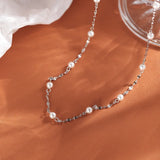 Collier Argent avec Perle de Culture