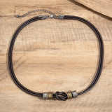 Collier Perle Homme Fossil