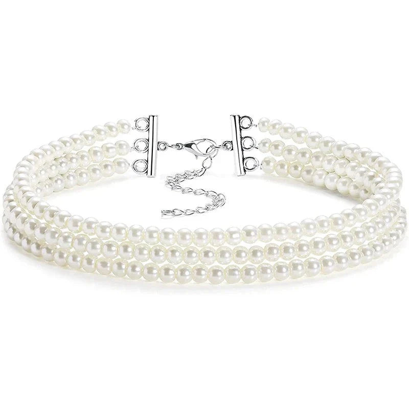 Collier Femme Ras du Cou Perle