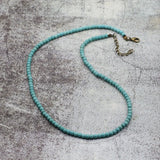 Collier Bleu Perle Homme