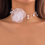 Collier Perle Fleur