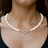 Collier Perle Blanche Femme