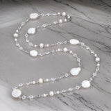 Collier Or Blanc Perle de Culture