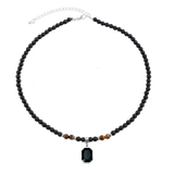 Collier Homme Perle Noir