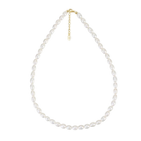 Collier Perles d'Eau Douce Blanches