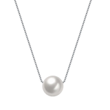 Collier Or Blanc avec Perle de Culture