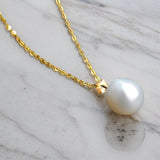 Collier Or Jaune Perle de Culture