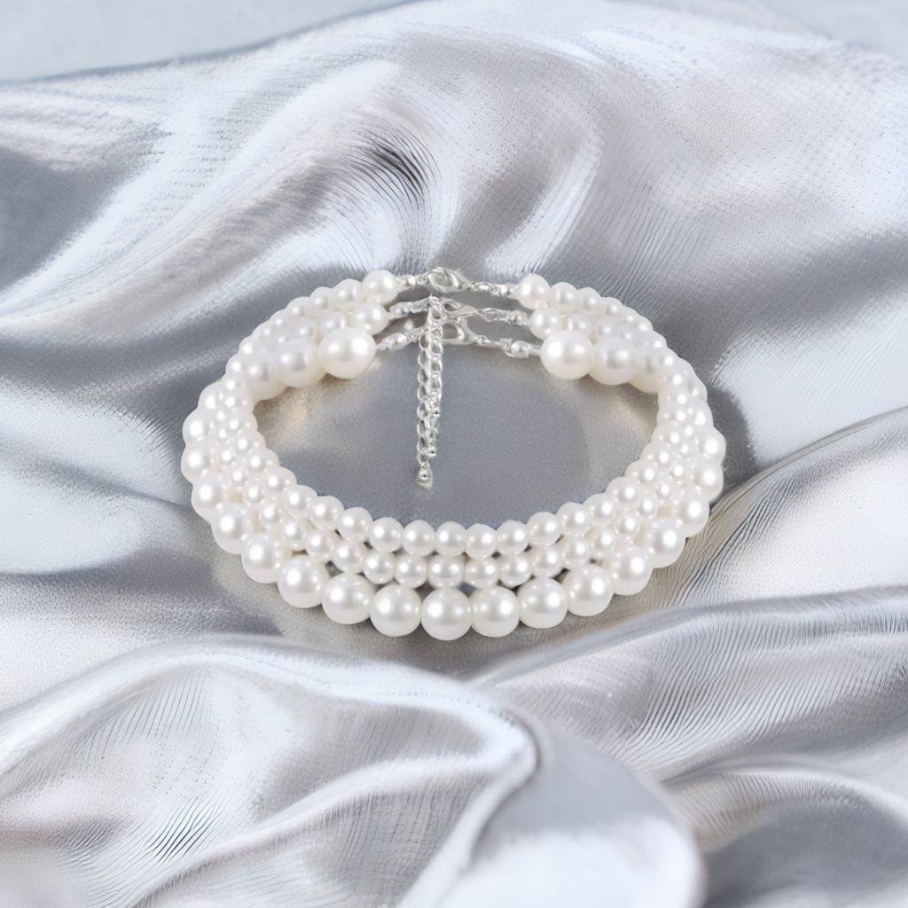 Collier 3 Rangs Perles de Culture