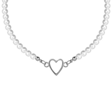 Collier Perle Blanche Femme